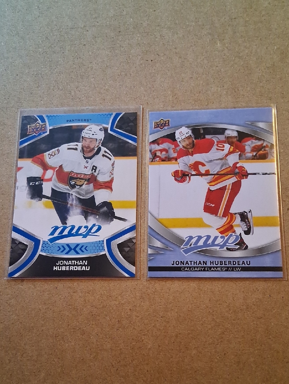 Panthers/Flames Jonathan Huberdeau NHL Hockey Trading Cards & Sticker Set